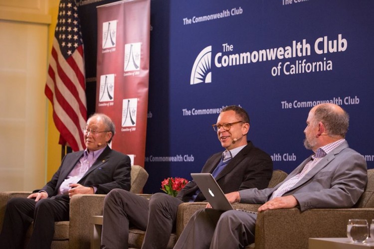 From left: C100 Member George Koo, Howard French, and George Lewinski