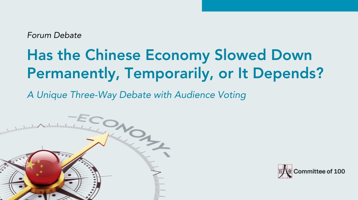 Forum Debate: Has the Chinese Economy Slowed Down Permanently, Temporarily, or It Depends? 